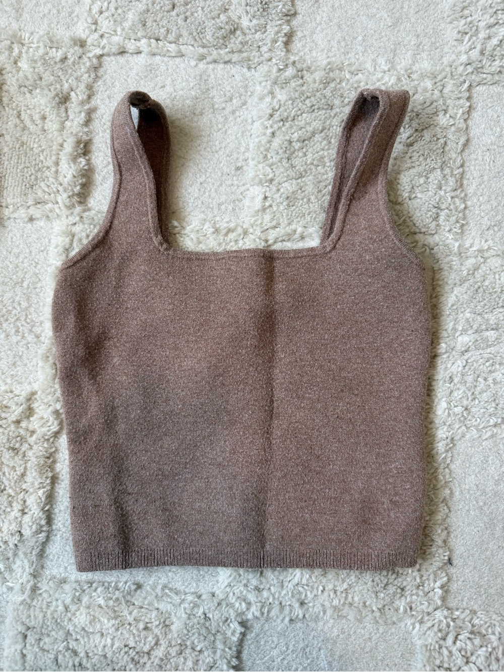Abercrombie & Fitch Brown Knit Square Neck Tank